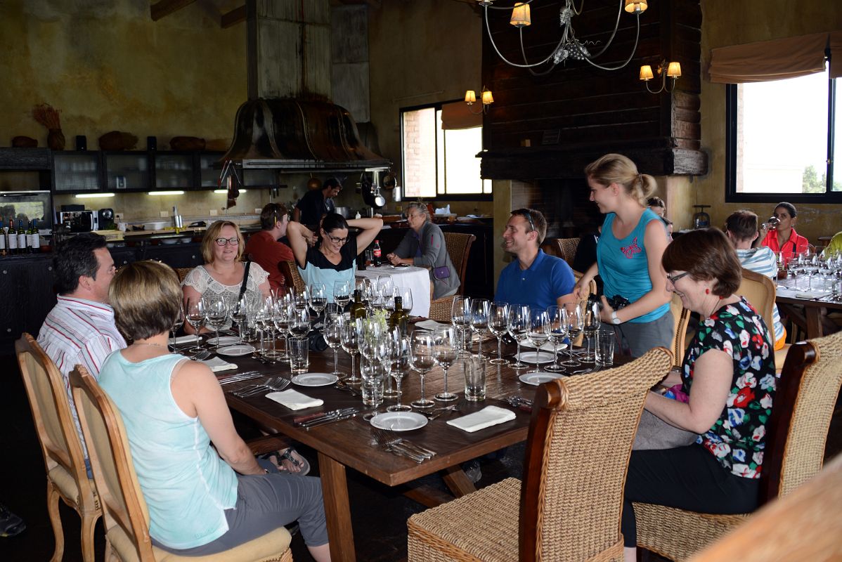 07-05 Settling In To Start Our Delicious Late Lunch At Andeluna Cellars Vineyard On The Uco Valley Wine Tour Mendoza